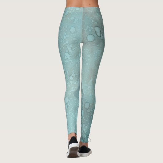 Leggings Blauw Zee/Dolfijn Ontwerp (Achterkant)