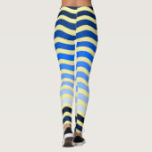 Leggings Blauwe Beach Waves (Achterkant)