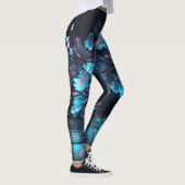 leggings blauwe bloemen (Rechts)