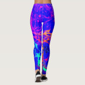 Leggings, blauwe leggings, oceaanleggings, leggings (Achterkant)