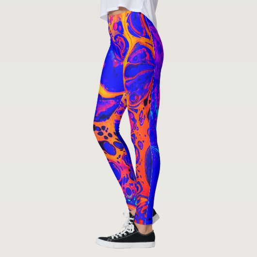 Leggings, blauwe leggings, oceaanleggings, leggings (Links)