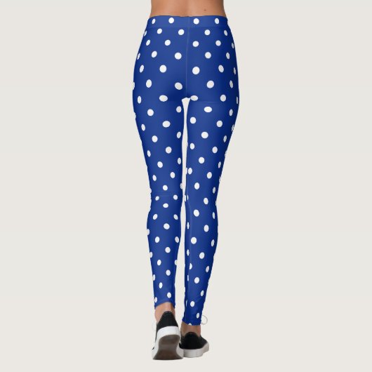 Leggings blauwe poolpunten (Achterkant)