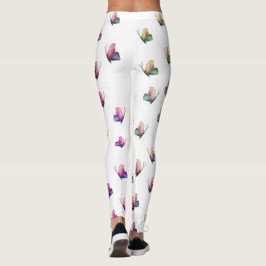 Leggings blauwe vlinders (Achterkant)
