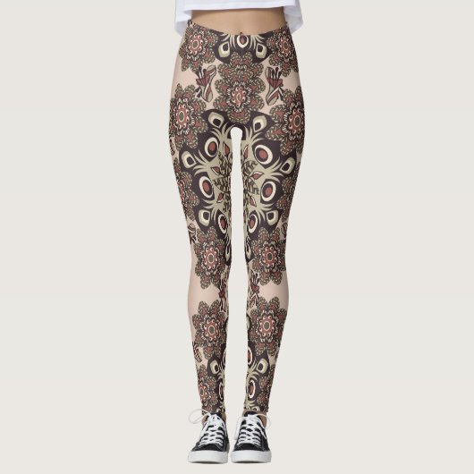 leggings bloem mandala (Voorkant)