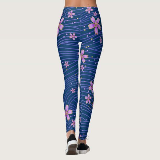 Leggings bloemen (Achterkant)