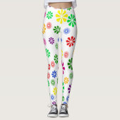 Leggings/Bloemen en Spiralen Leggings (Voorkant)