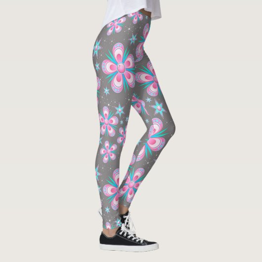 Leggings/Bloemen en Sterren Leggings (Rechts)