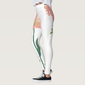 Leggings bloemen vrouw atleten (Links)