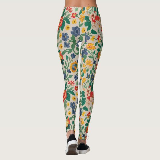 Leggings bloementhema (Achterkant)
