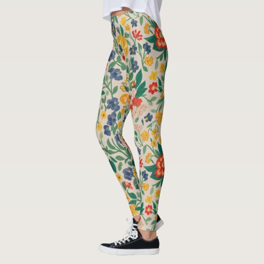 Leggings bloementhema (Links)