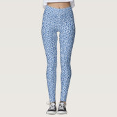 Leggings - Blue Hexagon Pattern (Voorkant)