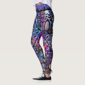 Leggings  Boho Blues Glas in lood Pattern (Links)