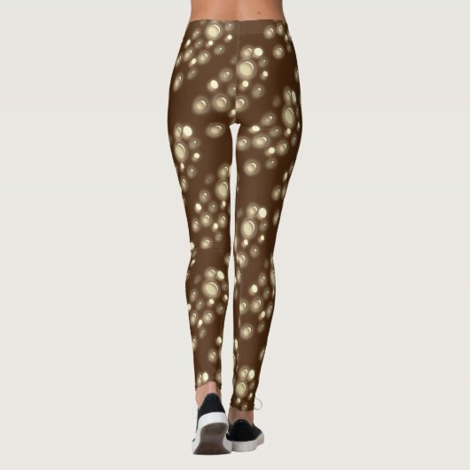 Leggings - Bruine bruine bubbels (Achterkant)