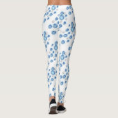 Leggings - Bubbels in blauw (Achterkant)