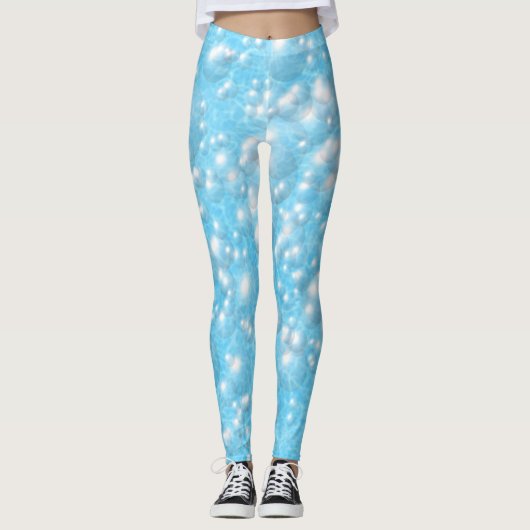 Leggings - Bubbels in het zwembad (Voorkant)