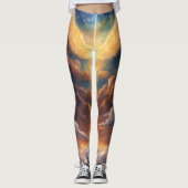 "Leggings Celestiales: Seres de Luz y Nubes" Leggings (Voorkant)