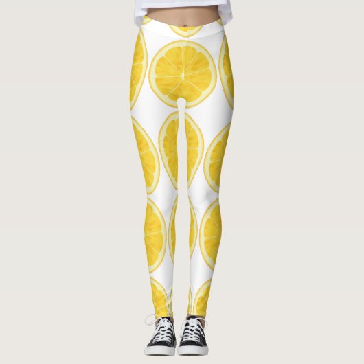 Leggings - Citroen Schijf (Voorkant)