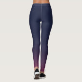 Leggings con gradiente de Azul, Violeta y Rosa (Achterkant)