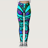 Leggings Crazy Tikis Tropisch strand Yoga Pants (Voorkant)
