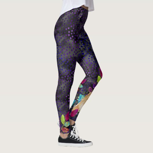 LEGGINGS DAEJA VU Chow (paarse/magenta tones) (Rechts)