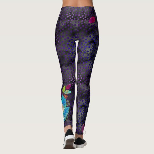 LEGGINGS DAEJA VU Chow (paarse/magenta tones) (Achterkant)
