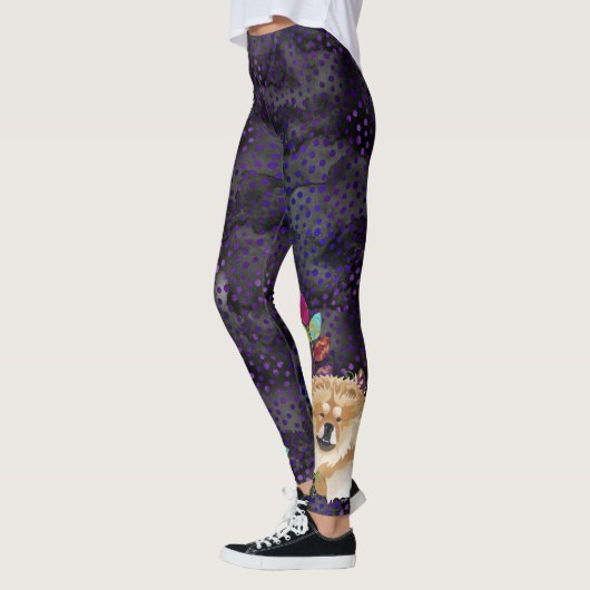 LEGGINGS DAEJA VU Chow (paarse/magenta tones) (Links)