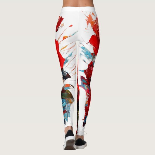 Leggings - De rode rozen (Achterkant)