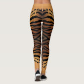 Leggings de tigre con color naranja derramado (Achterkant)