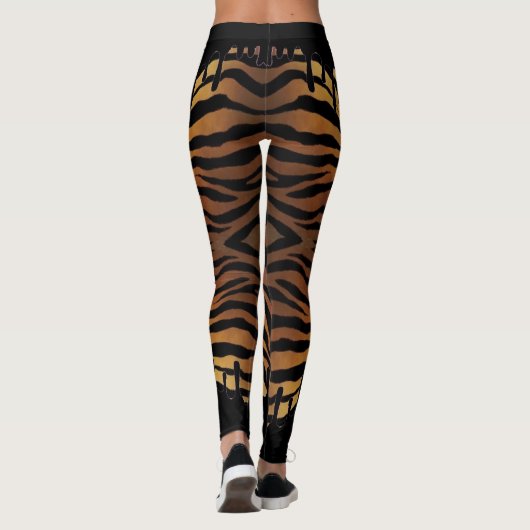 Leggings de tigre con negro derramado (Achterkant)