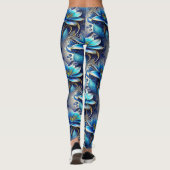Leggings de yoga Mardi Gras Femme Fleur de lys (Achterkant)