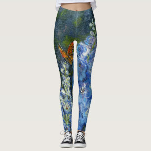 leggings "Delphiniums"