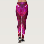Leggings ~ donkerroze ~ Origineel (Achterkant)