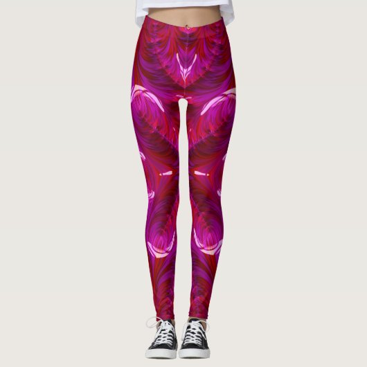 Leggings ~ donkerroze ~ Origineel (Voorkant)