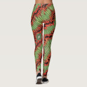 Leggings door BINGALUMDesign "PEAS n PODS" (Achterkant)