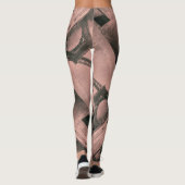 Leggings Eiffeltowerpatroon boven Roze (Achterkant)