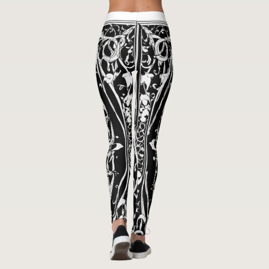 Leggings: Elegant niets spoor Leggings (Achterkant)