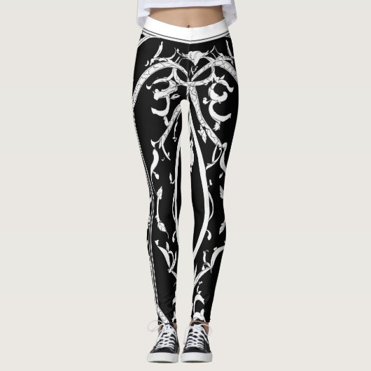 Leggings: Elegant niets spoor Leggings (Voorkant)