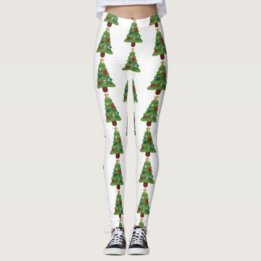 leggings emoji kerstboom (Voorkant)