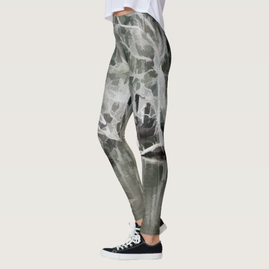 Leggings Erie Oerwoud in zwart-wit (Links)
