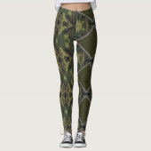 Leggings estilo militar con cortes de cremallera (Voorkant)