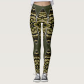 Leggings estilo militar con cortes de cremallera (Voorkant)