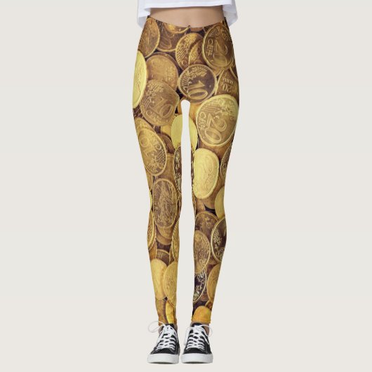 Leggings euromunten (Voorkant)