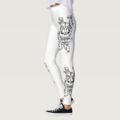 Leggings Exclusief design.Schaalt zwart-wit. (Links)