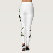 Leggings Exclusief ontwerp. Groen vlinder meisje. (Achterkant)