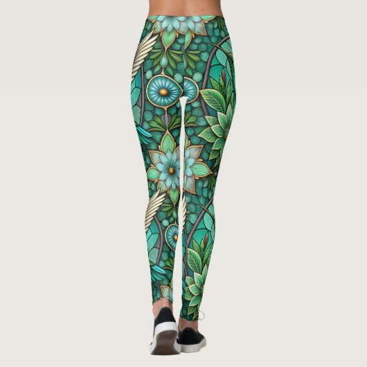 Leggings featuring a stained-glass style design (Achterkant)