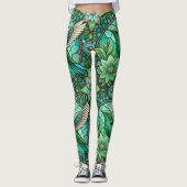 Leggings featuring a stained-glass style design (Voorkant)