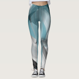 Leggings Fitness Abstracte Kunst Blauwe Oceaan