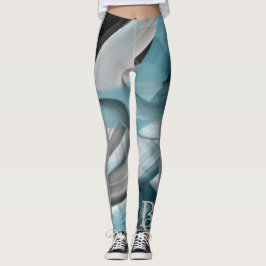 Leggings Fitness Abstracte Kunst Blauwe Oceaan