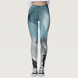 Leggings Fitness Abstracte Kunst Blauwe Oceaan