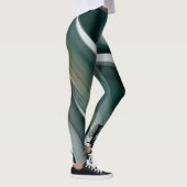 Leggings Fitness Abstracte Kunst Groene Smaragd (Rechts)